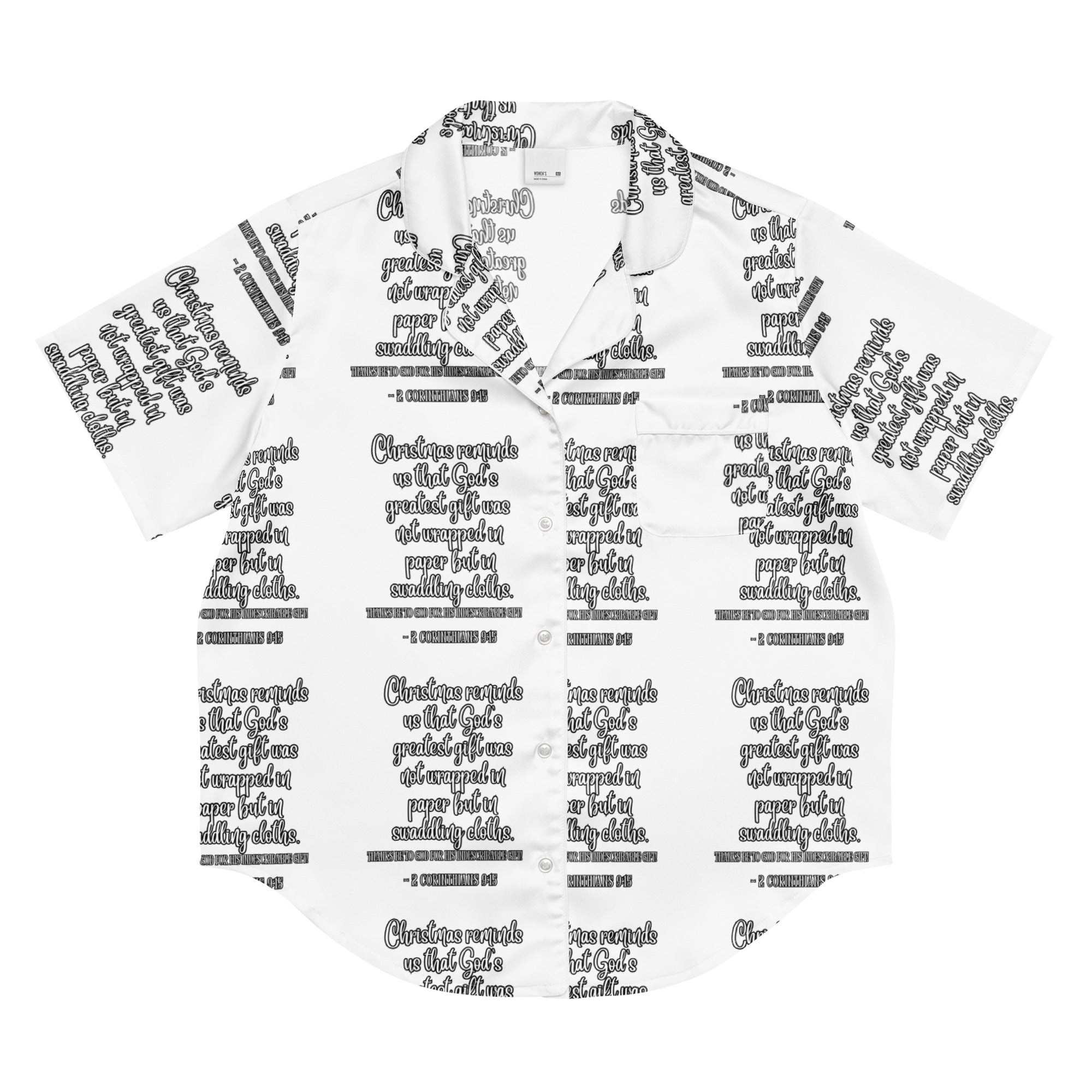 Gift Biblical Short-Sleeves Pajama Top | – RB Designa Co