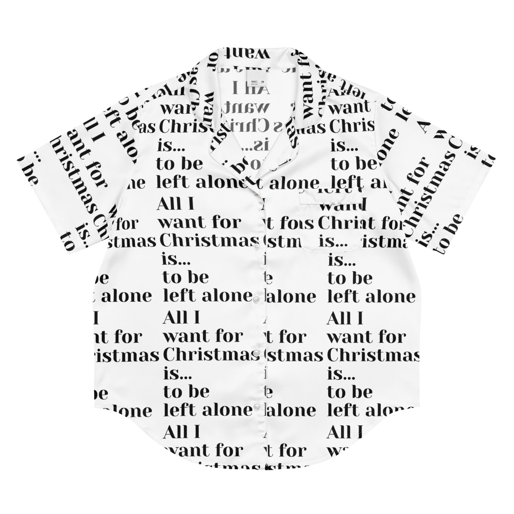 Left Alone Light Humbag Short-Sleeves Anti-Christmas / Bah Humbug Top | – RB Designa Co