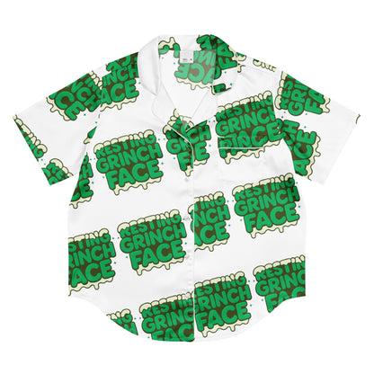 Resting Grinch Face Anti-Christmas / Bah Humbug Short-Sleeves Pajama Top | – RB Designa Co