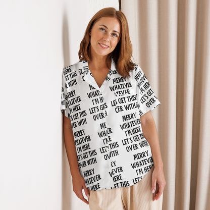 Get This Over Light Anti-Christmas / Bah Humbug Short-Sleeves Pajama Top | – RB Designa Co