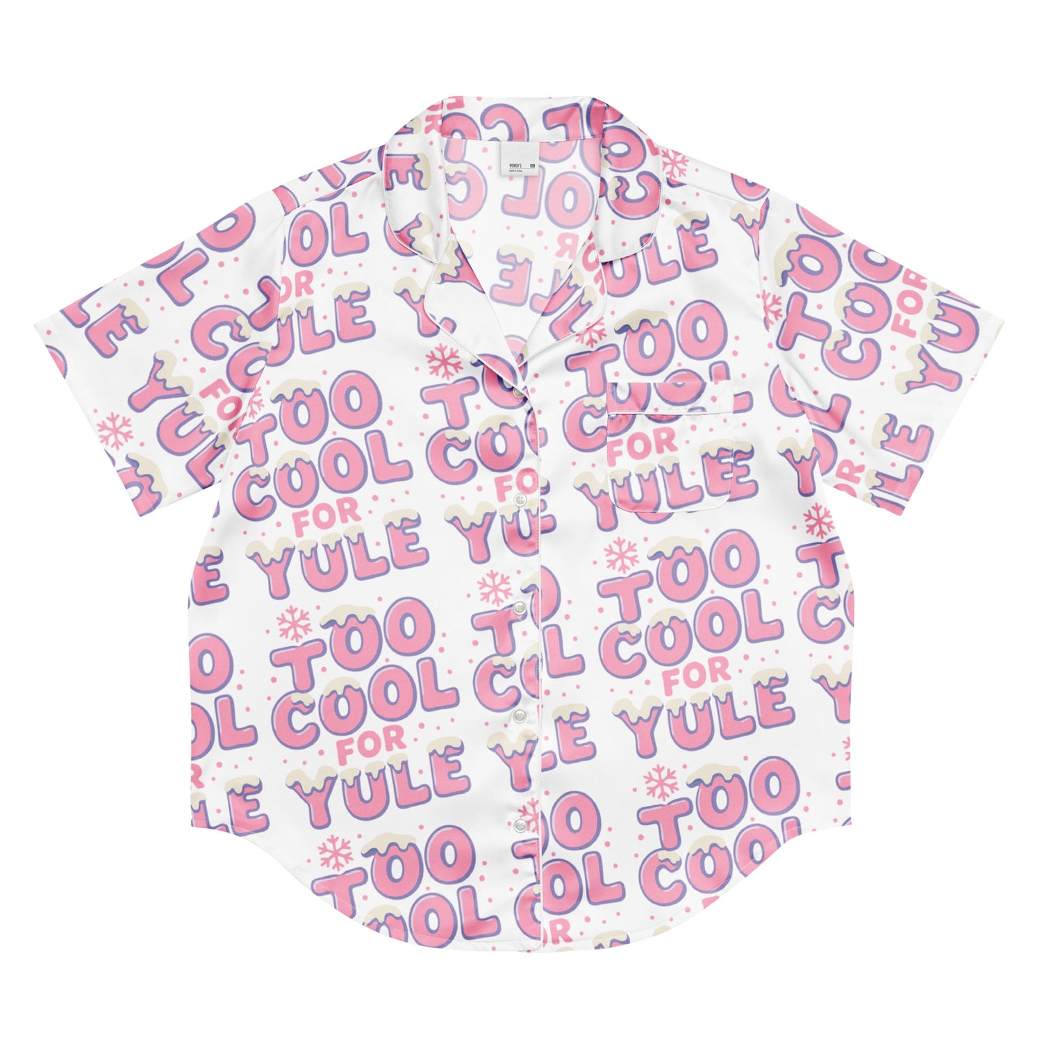 Cool Yule Teen Short-Sleeves Pajama Top | – RB Designa Co