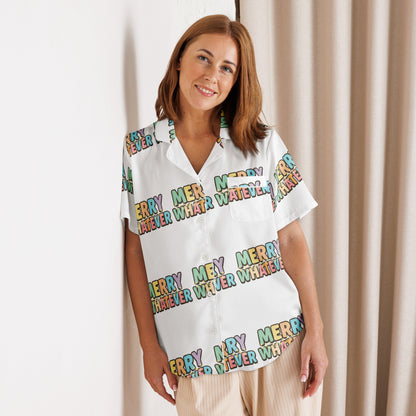 Merry Whatever Teen Short-Sleeves Pajama Top | – RB Designa Co