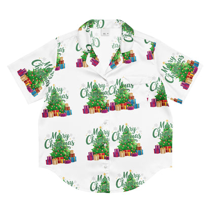 Merry Christmas Green Teen Short-Sleeves Pajama Top | – RB Designa Co