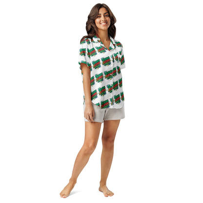 Skibidi Vibes Teen Short-Sleeves Pajama Top | – RB Designa Co