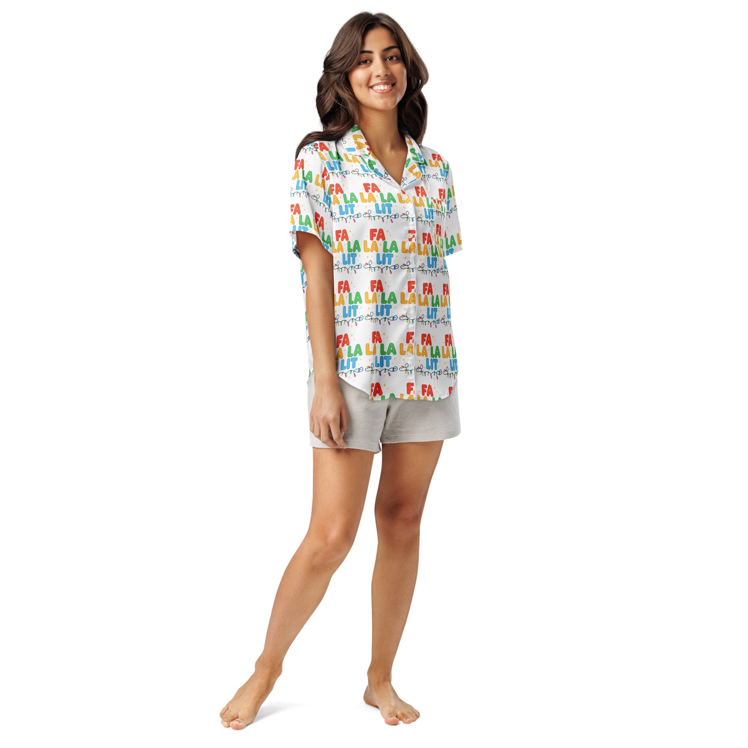 Fa La Lit Teen Short-Sleeves Pajama Top | – RB Designa Co