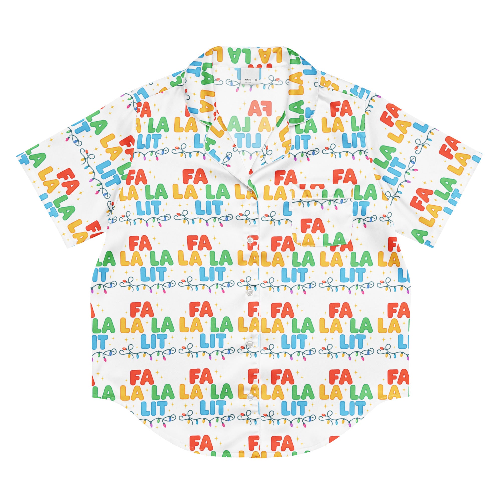Fa La Lit Teen Short-Sleeves Pajama Top | – RB Designa Co
