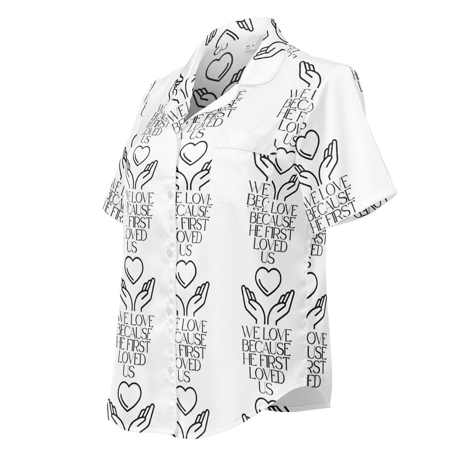 He First Loved Us Biblical Short-Sleeves Pajama Top | – RB Designa Co