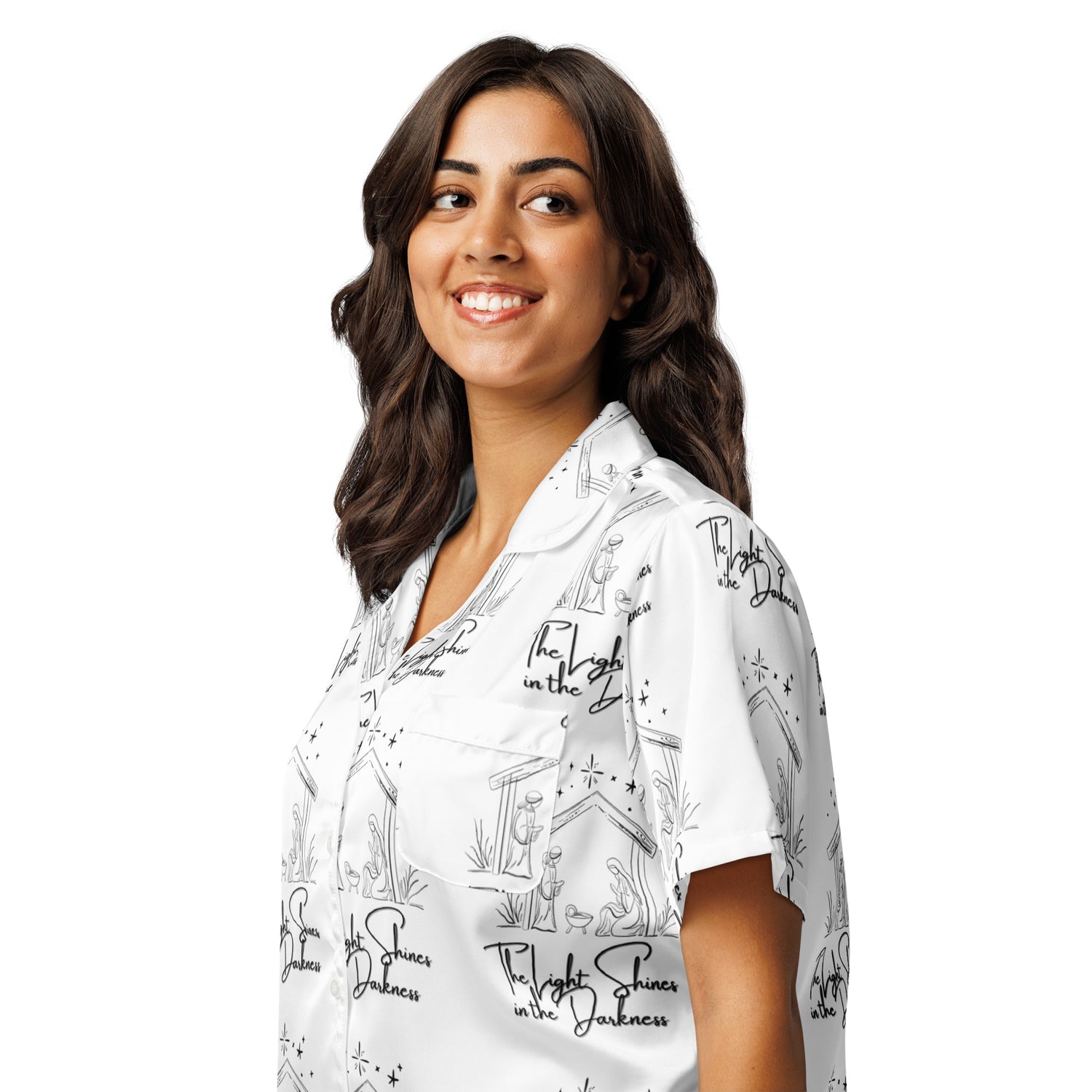 Light in Darkness Biblical Short-Sleeves Pajama Top | – RB Designa Co