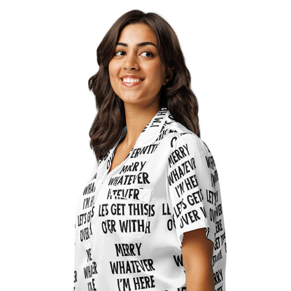 Get This Over Light Anti-Christmas / Bah Humbug Short-Sleeves Pajama Top | – RB Designa Co