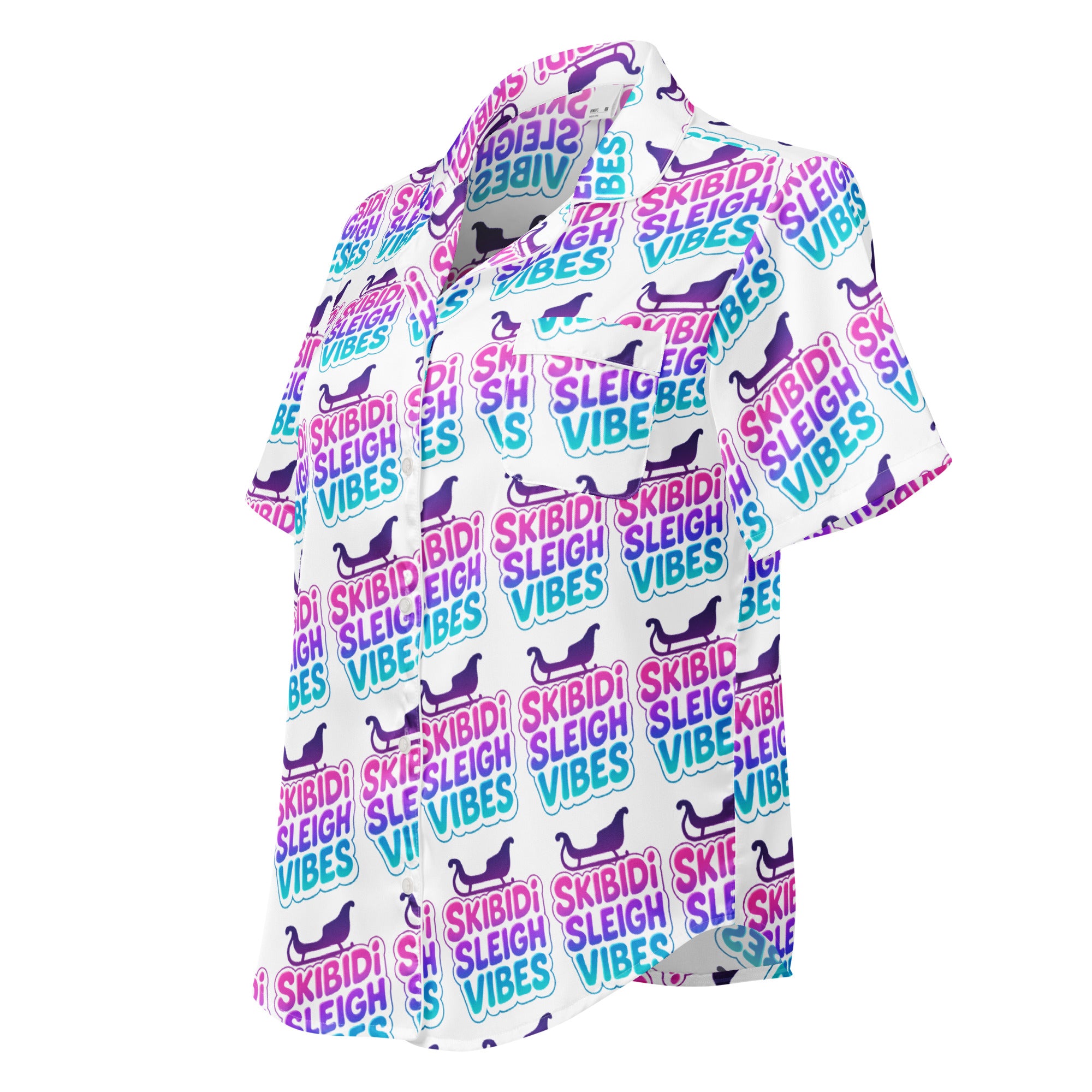 Skibidi Sleigh Teen Short-Sleeves Pajama Top | – RB Designa Co