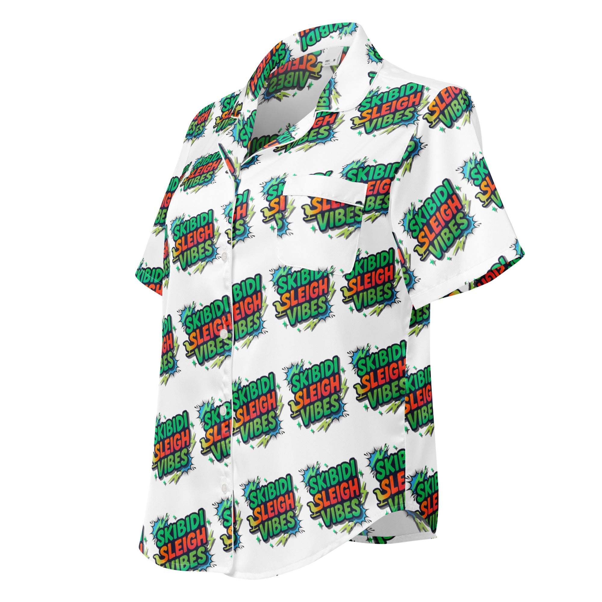 Skibidi Vibes Teen Short-Sleeves Pajama Top | – RB Designa Co