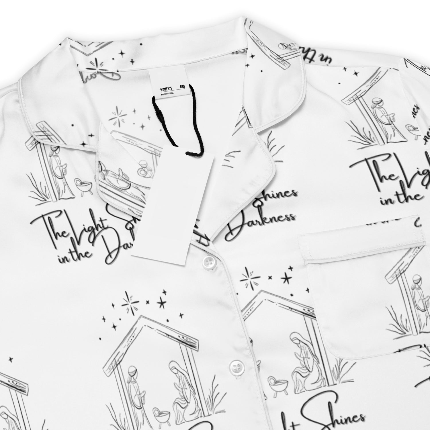 Light in Darkness Biblical Short-Sleeves Pajama Top | – RB Designa Co