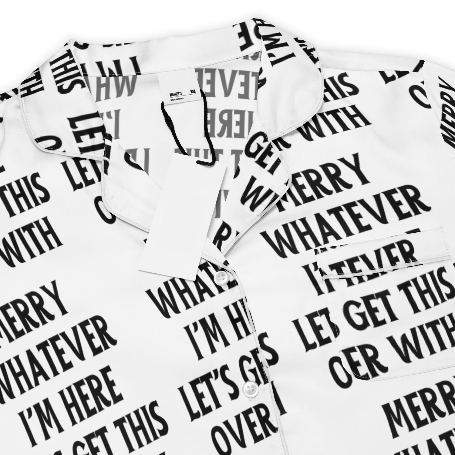 Get This Over Light Anti-Christmas / Bah Humbug Short-Sleeves Pajama Top | – RB Designa Co