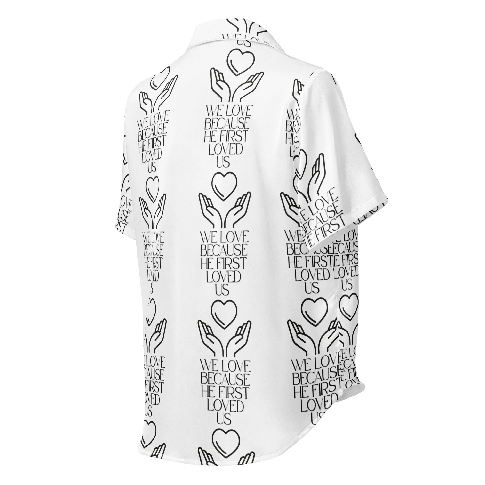 He First Loved Us Biblical Short-Sleeves Pajama Top | – RB Designa Co