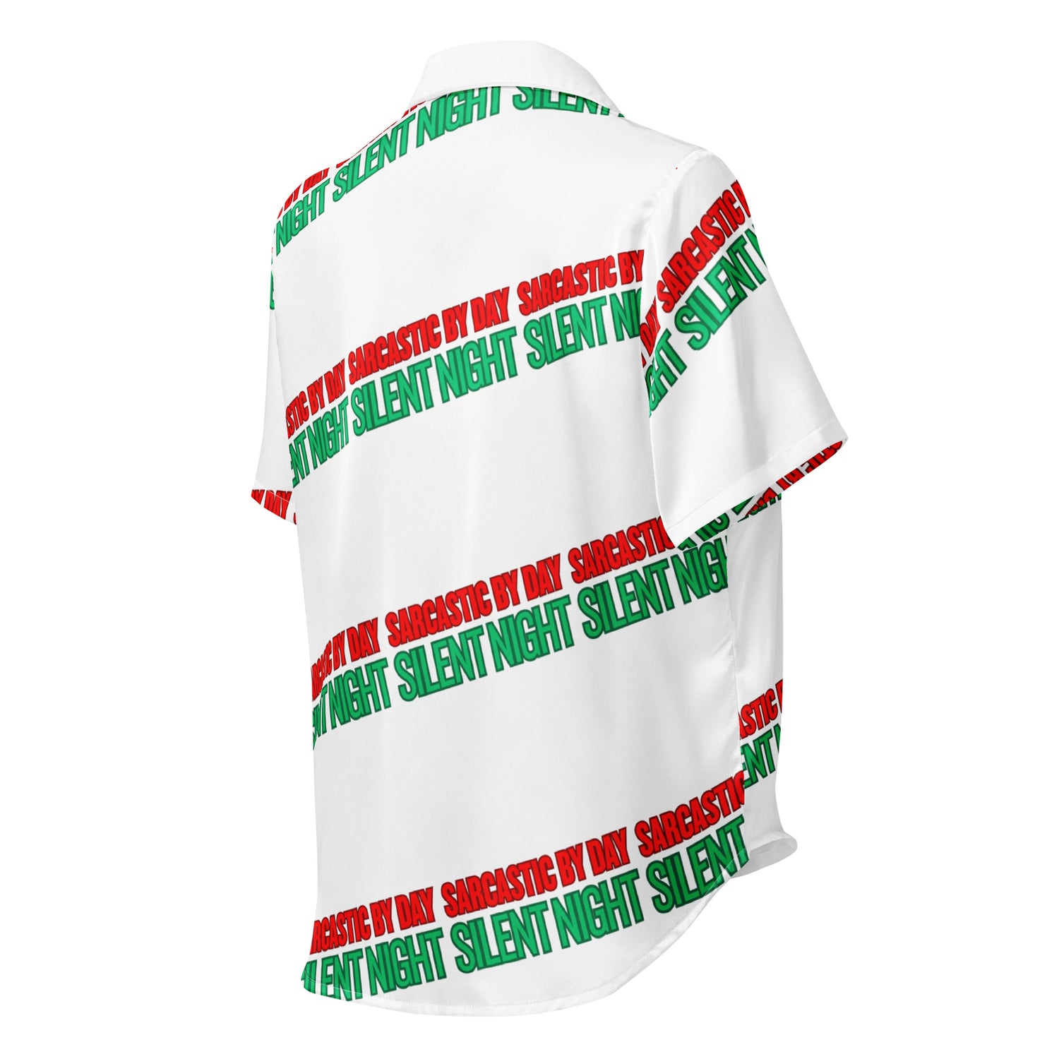 Sarcastic Silent Night Anti-Christmas / Bah Humbug Short-Sleeves Pajama Top | – RB Designa Co