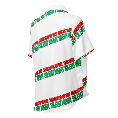 Sarcastic Silent Night Anti-Christmas / Bah Humbug Short-Sleeves Pajama Top | – RB Designa Co