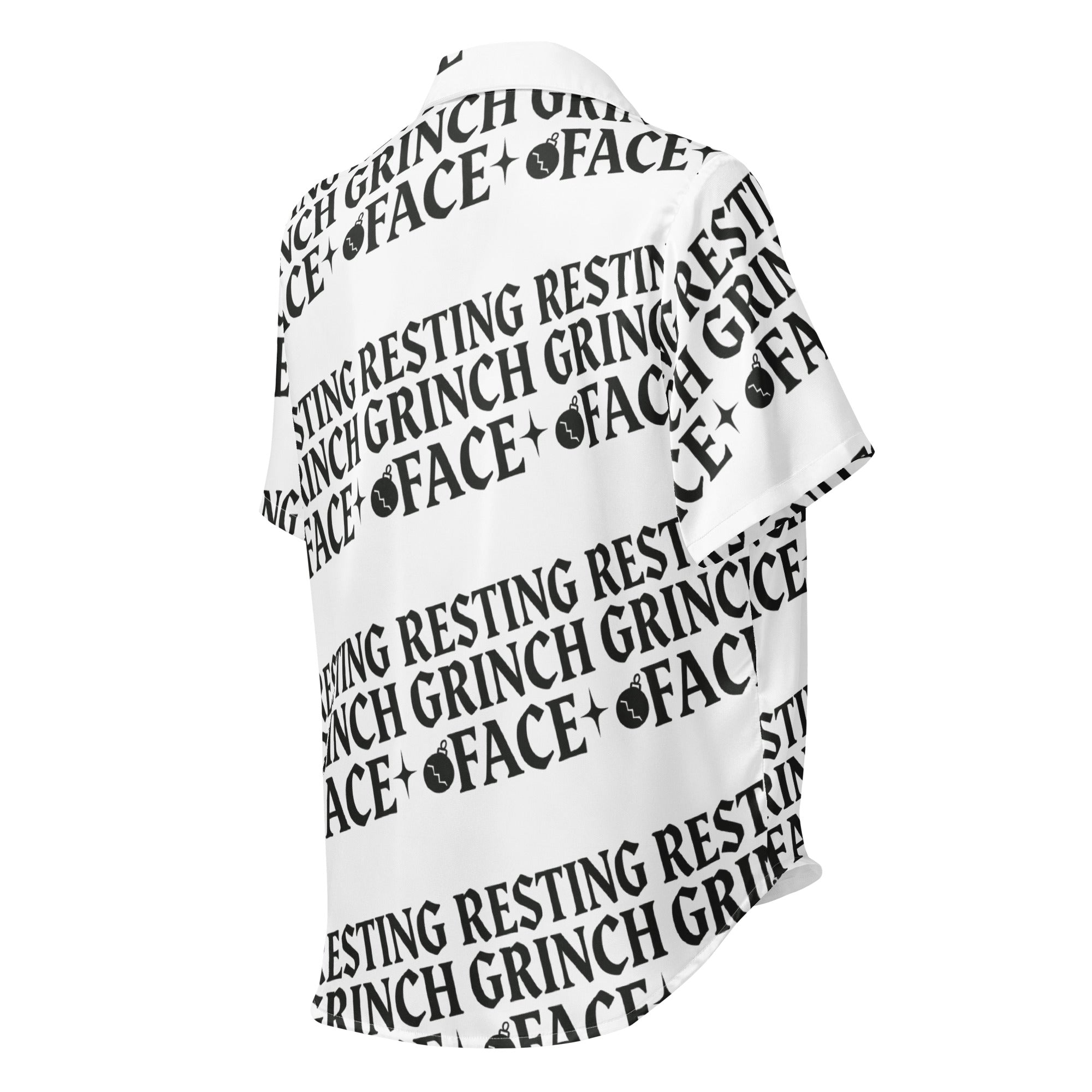 Resting Grinch Face Goth Humbag Short-Sleeves Pajama Top | – RB Designa Co