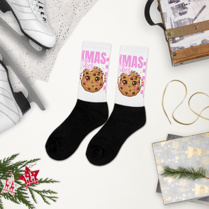 Xmas Vibes Cookie – Pink | Socks