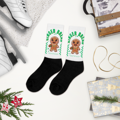 Gingerbread Joy– Green | Socks