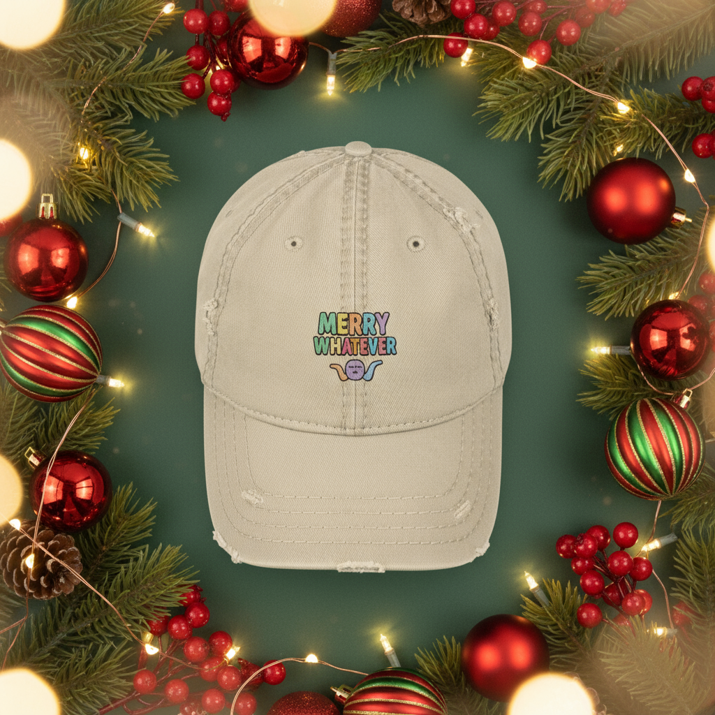 Merry Whatever Anti-Christmas / Bah Humbug Cap