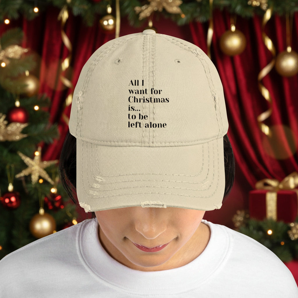 Left Alone Anti-Christmas / Bah Humbug Cap | – RB Designa Co