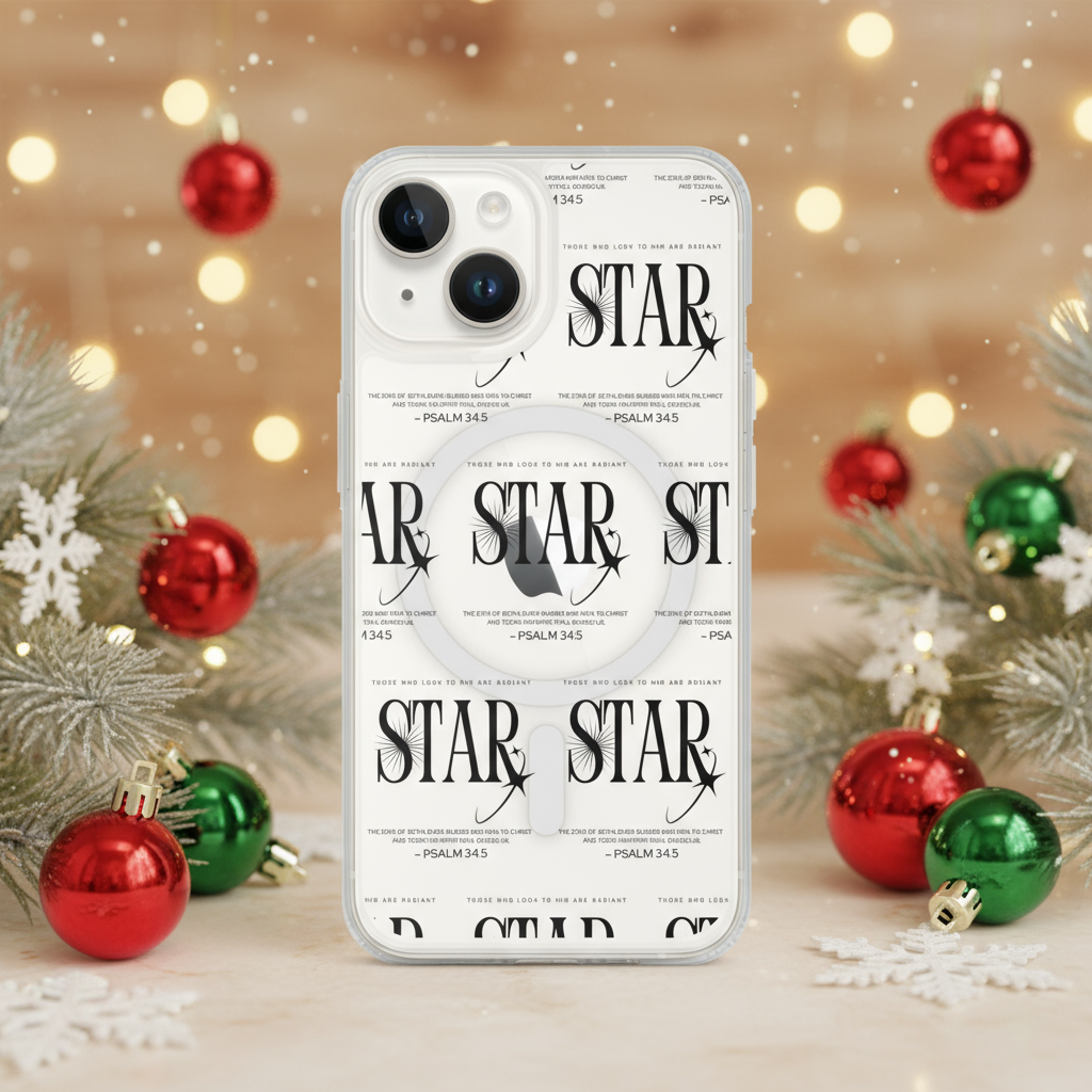 Star Back Biblical iPhone Clear Case