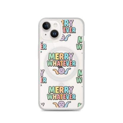 Merry Whatever Anti-Christmas / Bah Humbug iPhone Clear Case | – RB Designa Co