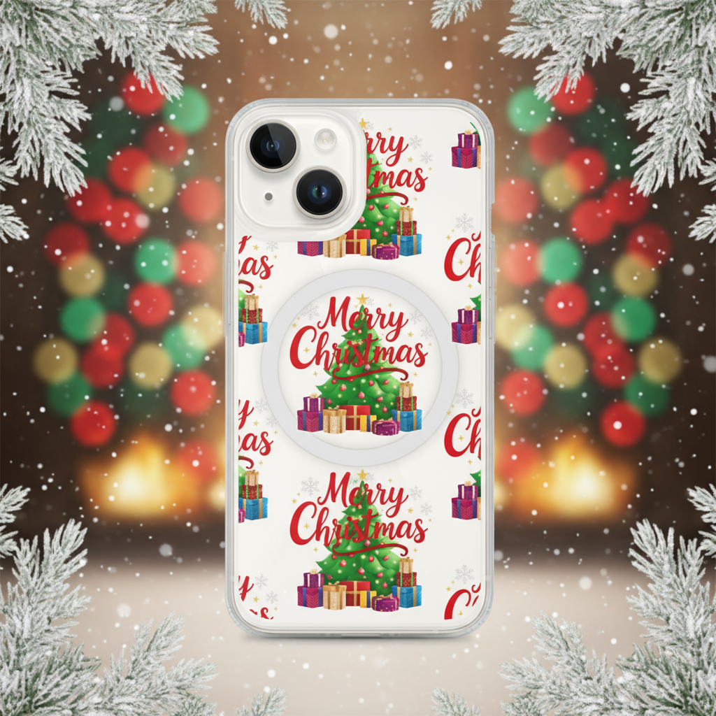 Festive Tree Teen iPhone Clear Case