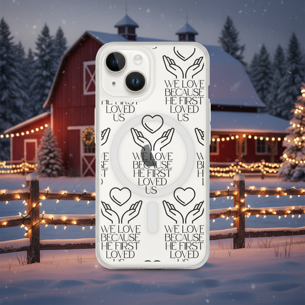 He First Loved Us Biblical iPhone Clear Case | – RB Designa Co