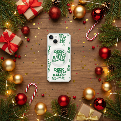 Deck The Halls Humbag iPhone Clear Case