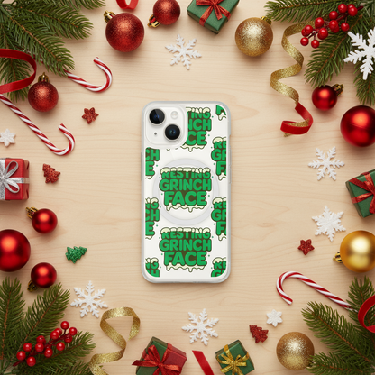 Resting Grinch Face Humbag iPhone Clear Case