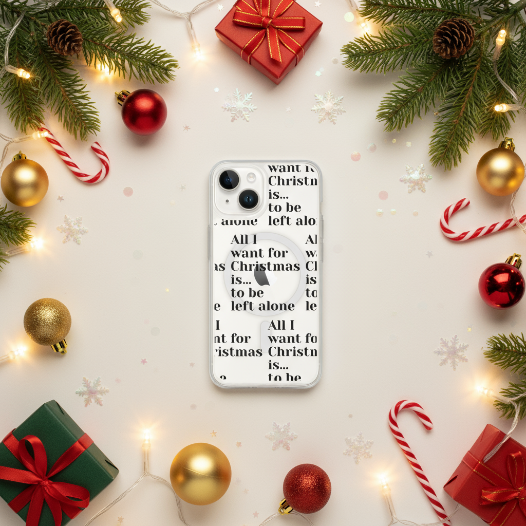 Left Alone Humbag iPhone Clear Case