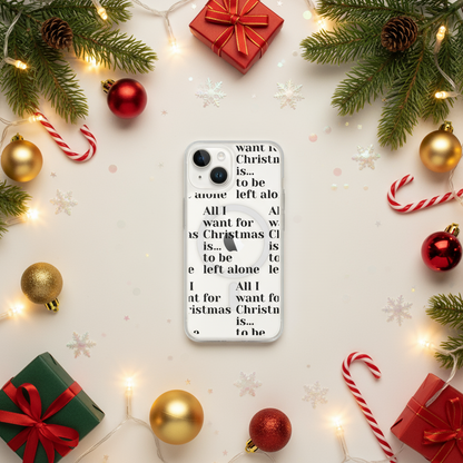 Left Alone Humbag iPhone Clear Case