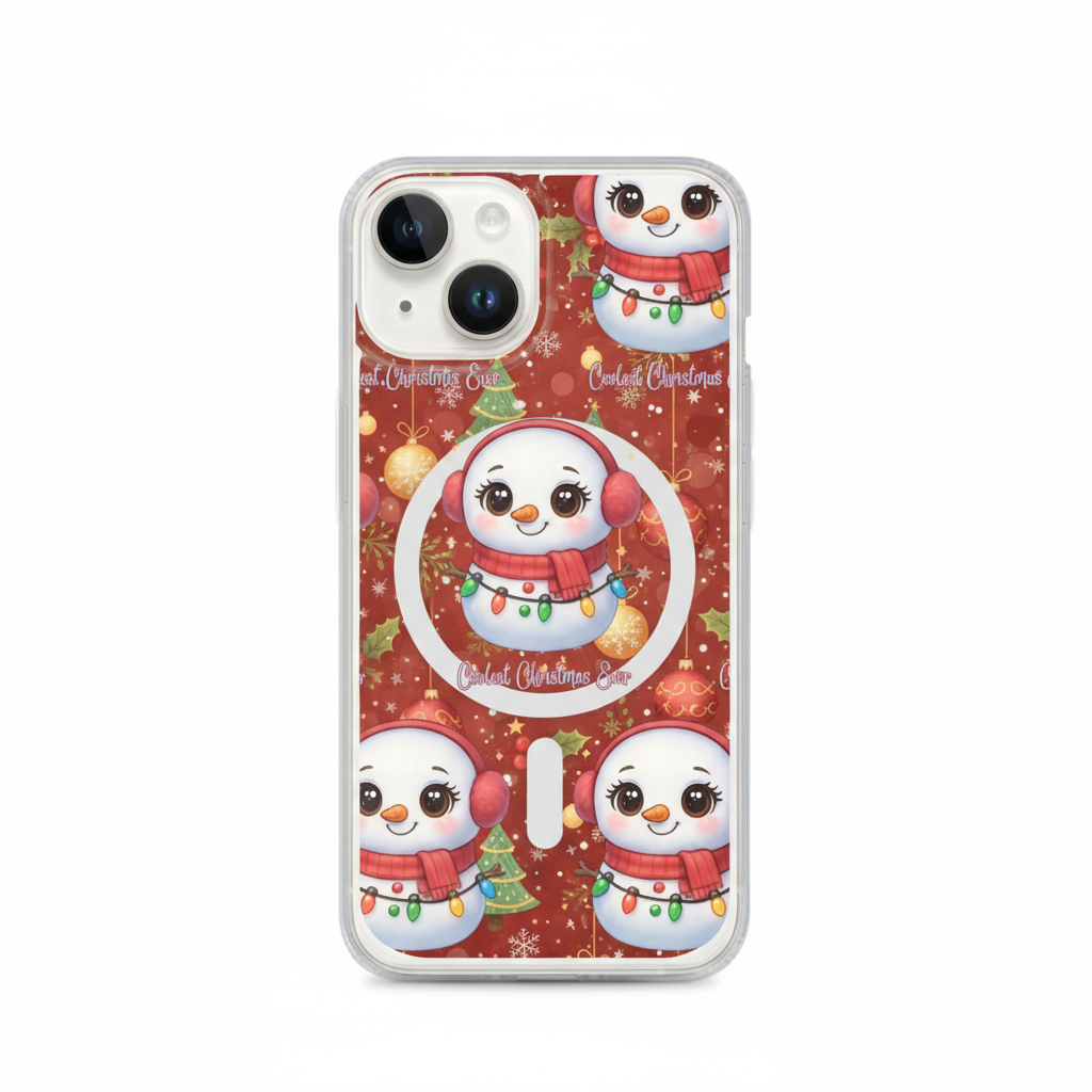 Chibi Snowman Scarf Kids &amp; Babies iPhone Clear Case