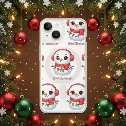 Chibi Snowman Scarf Kids &amp; Babies iPhone Clear Case