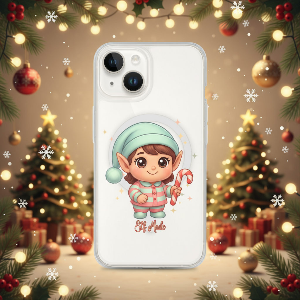 Chibi Elf Pink Candy Kids & Babies iPhone Clear Case