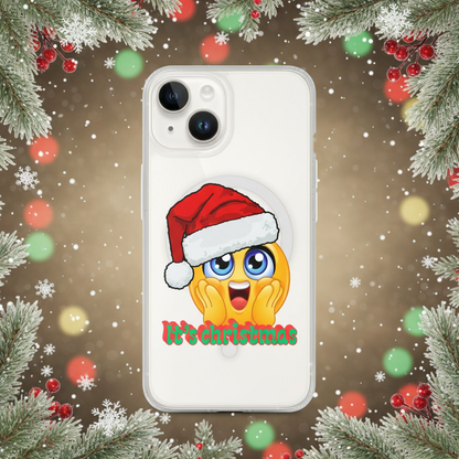 Emoji Santa Hat Kids &amp; Babies iPhone Clear Case