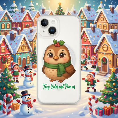 Cute Owl Scarf Kids &amp; Babies iPhone Clear Case