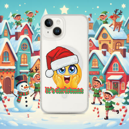 Emoji Santa Hat Kids &amp; Babies iPhone Clear Case