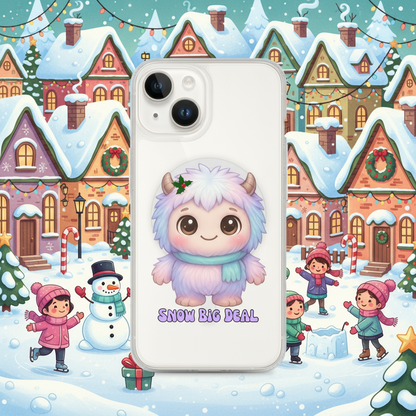 Fluffy Yeti Scarf Kids &amp; Babies iPhone Clear Case
