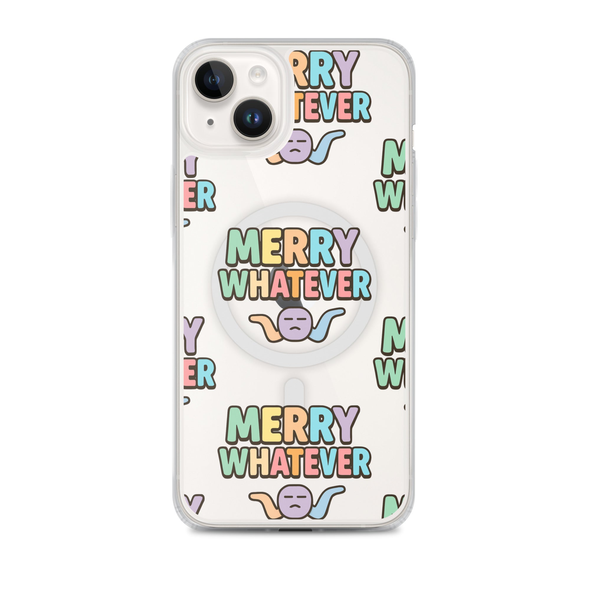 Merry Whatever Anti-Christmas / Bah Humbug iPhone Clear Case | – RB Designa Co