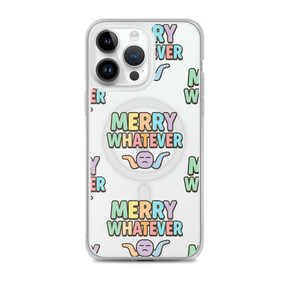 Merry Whatever Anti-Christmas / Bah Humbug iPhone Clear Case | – RB Designa Co