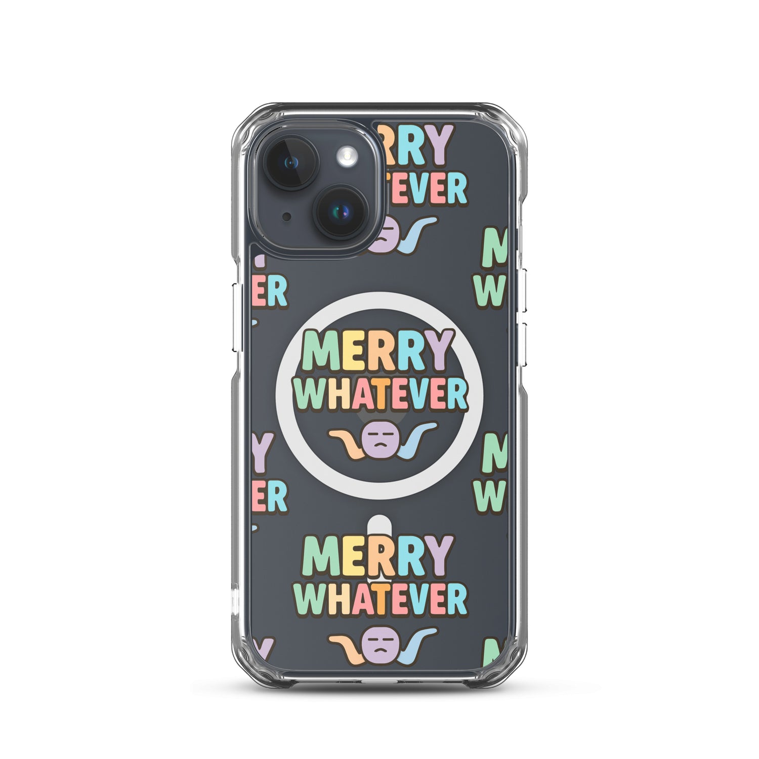 Merry Whatever Anti-Christmas / Bah Humbug iPhone Clear Case | – RB Designa Co