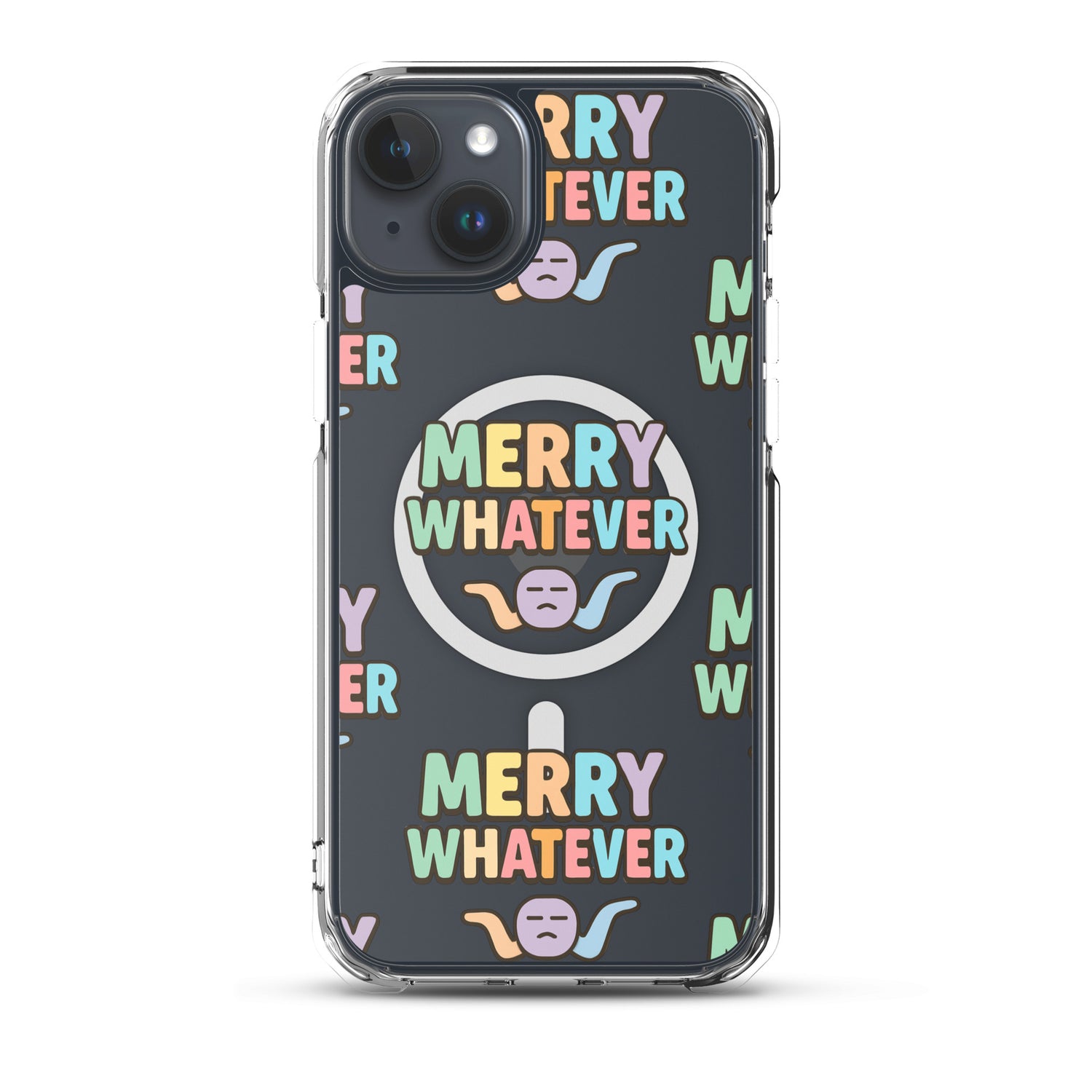 Merry Whatever Anti-Christmas / Bah Humbug iPhone Clear Case | – RB Designa Co