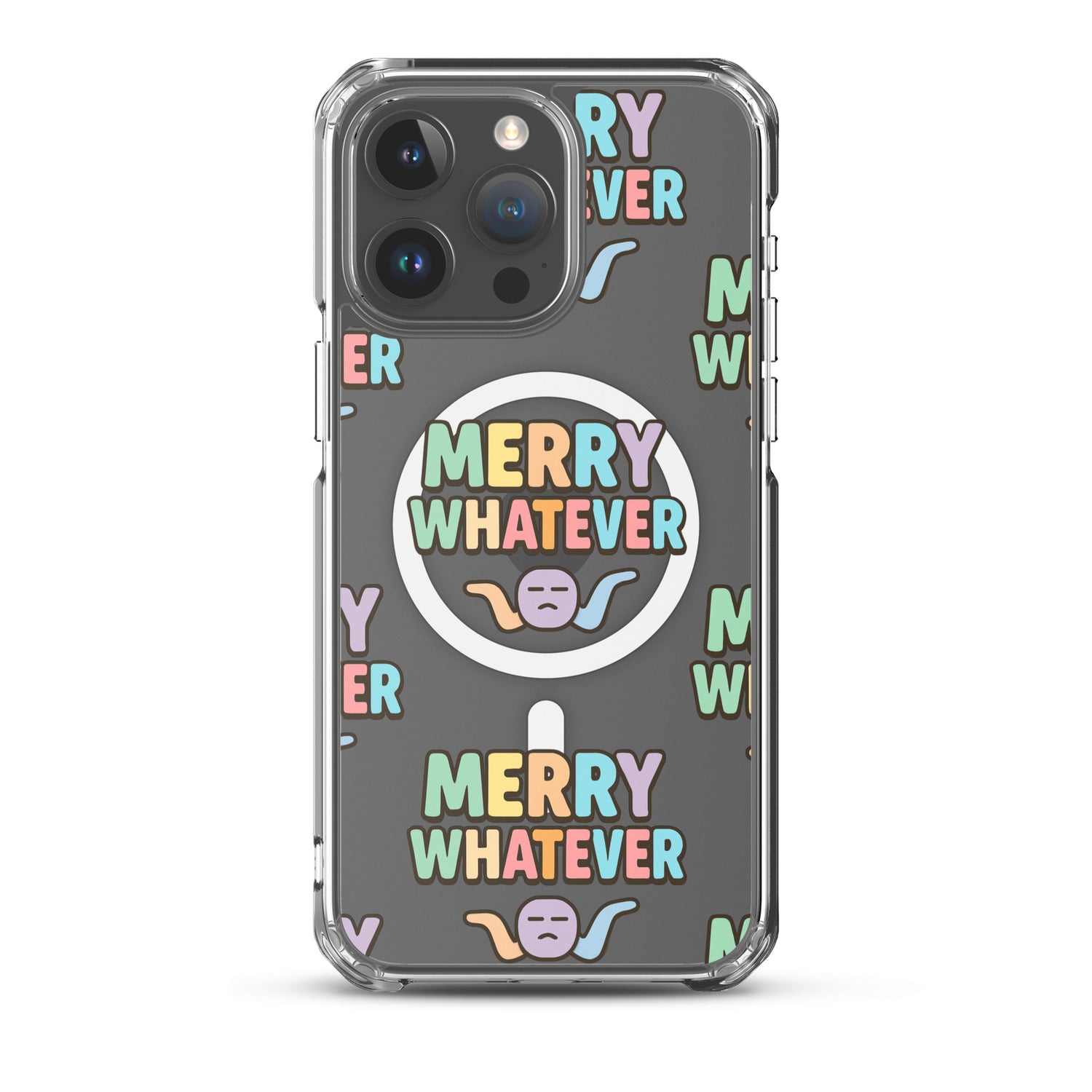 Merry Whatever Anti-Christmas / Bah Humbug iPhone Clear Case | – RB Designa Co