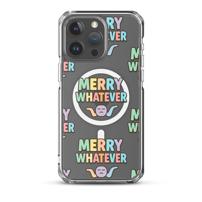 Merry Whatever Anti-Christmas / Bah Humbug iPhone Clear Case | – RB Designa Co