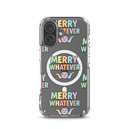 Merry Whatever Anti-Christmas / Bah Humbug iPhone Clear Case | – RB Designa Co