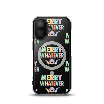 Merry Whatever Anti-Christmas / Bah Humbug iPhone Clear Case | – RB Designa Co