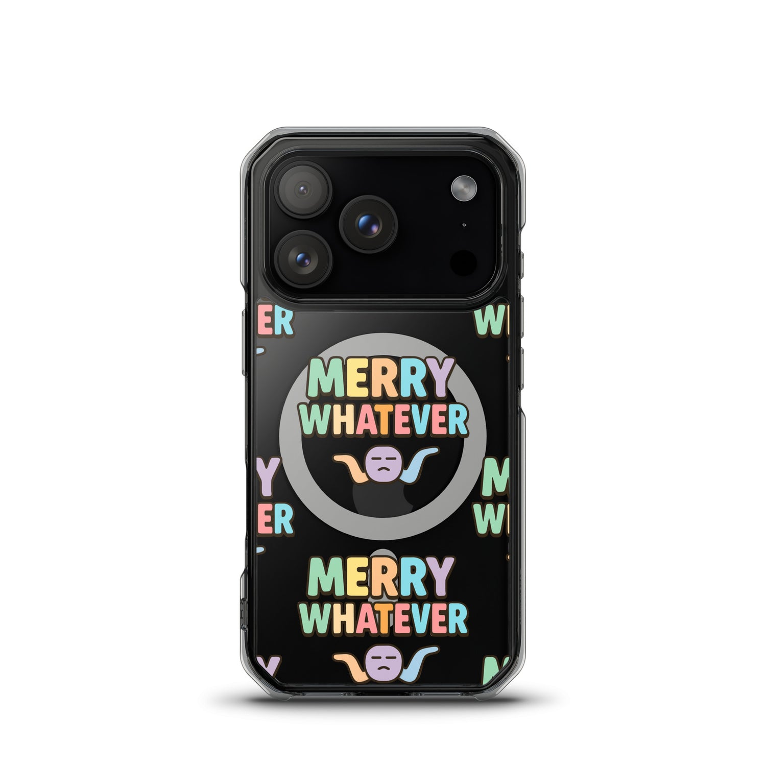 Merry Whatever Anti-Christmas / Bah Humbug iPhone Clear Case | – RB Designa Co