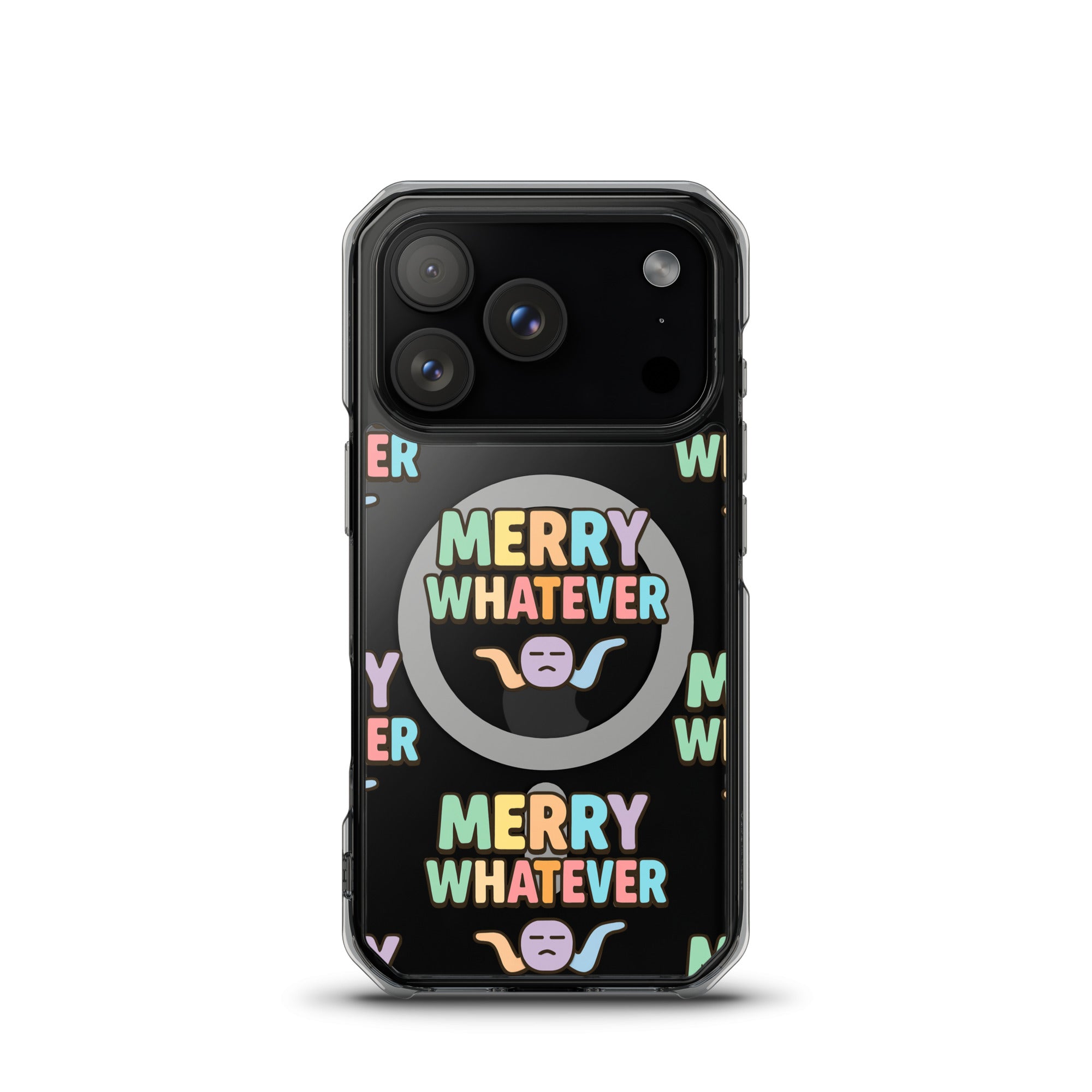 Merry Whatever Anti-Christmas / Bah Humbug iPhone Clear Case | – RB Designa Co